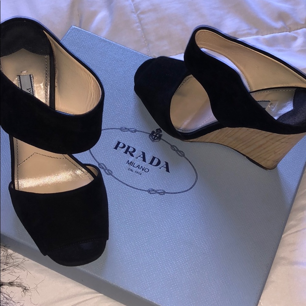 Prada wedges